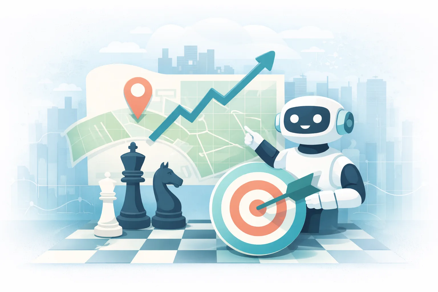 Brand positioning in AI search illustration