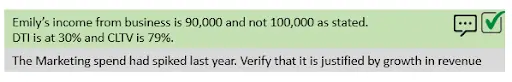 Income Validation Output
