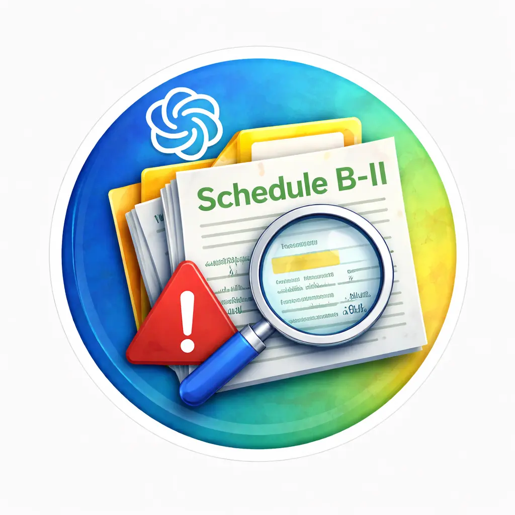 Schedule B–II Exception Reviewer Skill Logo